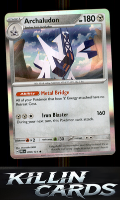 Archaludon 070/131 Pokemon Rare SV: Prismatic Evolutions Card NM