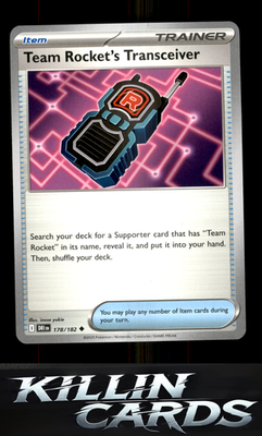 Team Rocket's Transceiver 178/182 Pokemon Uncommon SV10: Destined Rivals Card NM