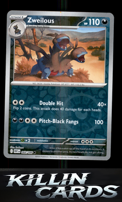 Reverse Holofoil Zweilous 066/086 Pokemon Common SV: White Flare Card NM