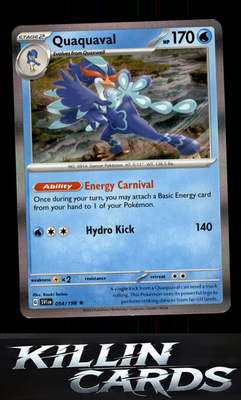 Quaquaval 054/198 Pokemon Rare SV01: Scarlet & Violet Base Set Card NM