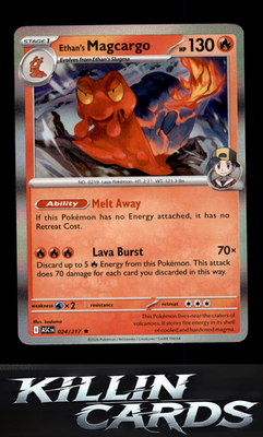 Ethan's Magcargo - 024/217 024/217 Pokemon Rare ME: Ascended Heroes Card NM