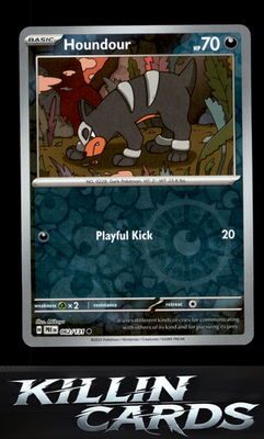 Reverse Holofoil Houndour 062/131 Pokemon Common SV: Prismatic Evolutions Card N