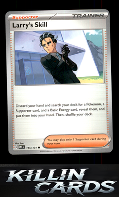 Larry's Skill - 115/131 115/131 Pokemon Common SV: Prismatic Evolutions Card NM