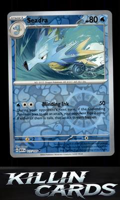 Reverse Holofoil Seadra 117/165 Pokemon Uncommon SV: Scarlet & Violet 151 Card N