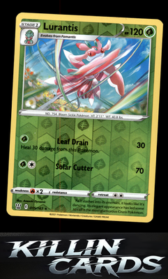 Reverse Holofoil Lurantis 015/163 Pokemon Rare SWSH05: Battle Styles Card NM