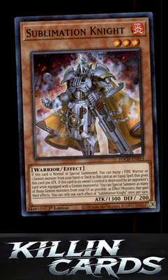 1st Edition Sublimation Knight TOCH-EN013 YuGiOh Super Rare Toon Chaos Card NM