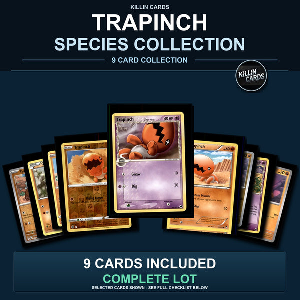 Pokemon TCG Trapinch Species Collection 9 Different Cards
