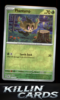 Reverse Holofoil Phantump 012/167 Pokemon Common SV06: Twilight Masquerade Card