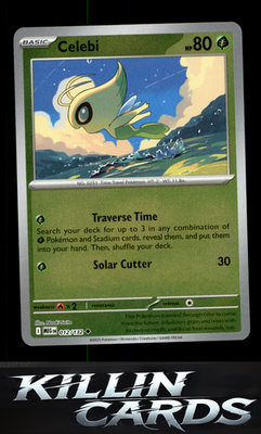 Reverse Holofoil Celebi 012/132 Pokemon Uncommon ME01: Mega Evolution Card NM