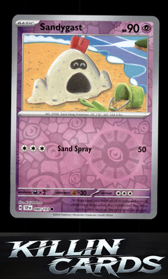 Sandygast 090/191 Pokemon Common SV08: Surging Sparks Card NM