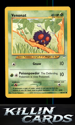 Venonat 090/105 Pokemon Common Neo Destiny Card LP