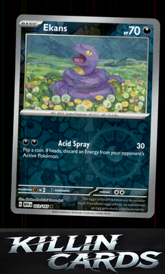 Reverse Holofoil Ekans 023/165 Pokemon Common SV: Scarlet & Violet 151 Card NM