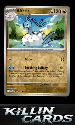 Reverse Holofoil Altaria 160/197 Pokemon Uncommon SV03: Obsidian Flames Card NM