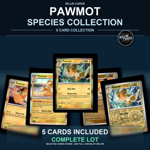 Pokemon TCG Pawmot Species Collection 5 Different Cards