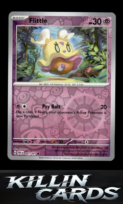 Reverse Holofoil Flittle - 041/091 041/091 Pokemon Common SV: Paldean Fates Card