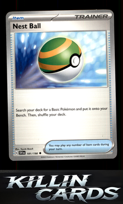 Nest Ball - 181/198 181/198 Pokemon Uncommon SV01: Scarlet & Violet Base Set Car