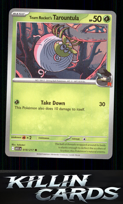 Team Rocket's Tarountula 018/217 Pokemon Common ME: Ascended Heroes Card NM