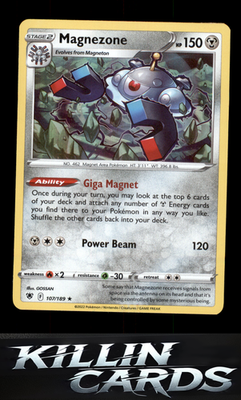 Magnezone 107/189 Pokemon Holo Rare SWSH10: Astral Radiance Card NM
