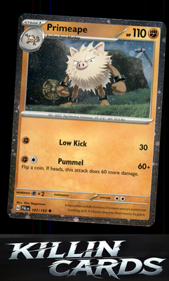 Primeape 107/193 Pokemon Uncommon SV02: Paldea Evolved Card NM