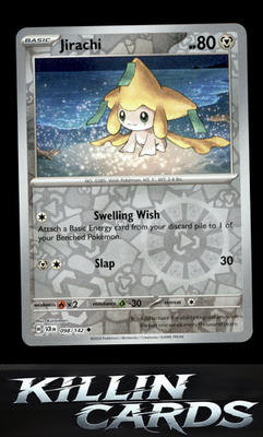 Reverse Holofoil Jirachi 098/142 Pokemon Uncommon SV07: Stellar Crown Card NM