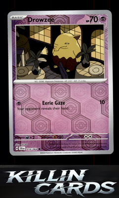 Reverse Holofoil Drowzee 016/064 Pokemon Common SV: Shrouded Fable Card NM