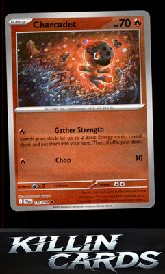 Reverse Holofoil Charcadet 019/094 Pokemon Common ME02: Phantasmal Flames Card N