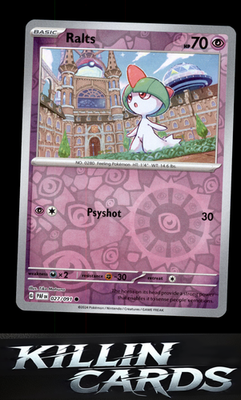 Reverse Holofoil Ralts - 027/091 027/091 Pokemon Common SV: Paldean Fates Card N