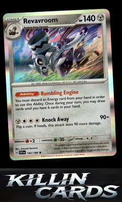 Revavroom 142/198 Pokemon Rare SV01: Scarlet & Violet Base Set Card NM