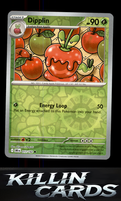 Reverse Holofoil Dipplin 017/182 Pokemon Common SV10: Destined Rivals Card NM