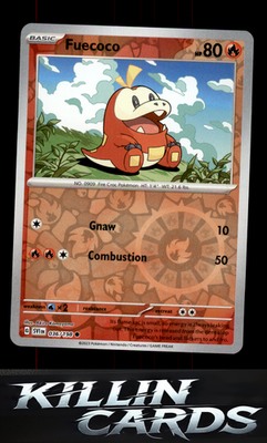 Reverse Holofoil Fuecoco 036/198 Pokemon Common SV01: Scarlet & Violet Base Set