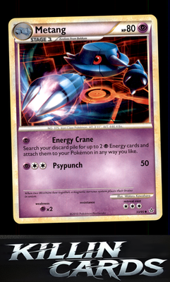 Metang 33/95 Pokemon Uncommon Unleashed Card LP