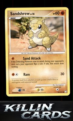 Sandshrew 96/123 Pokemon Common Mysterious Treasures Card NM