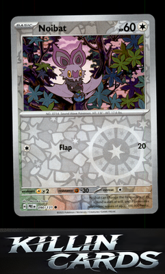 Reverse Holofoil Noibat 090/131 Pokemon Common SV: Prismatic Evolutions Card NM