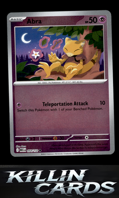 Reverse Holofoil Abra 054/132 Pokemon Common ME01: Mega Evolution Card NM