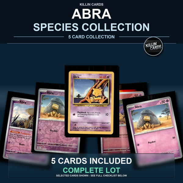 Pokemon TCG Abra Species Collection 5 Different Cards