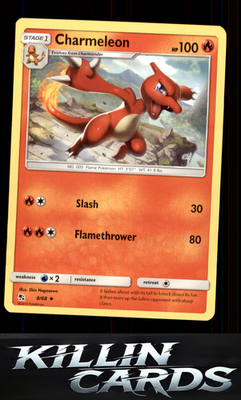 Charmeleon 8/68 Pokemon Uncommon Hidden Fates Card NM