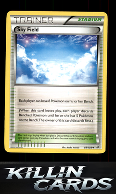 Sky Field 89/108 Pokemon Uncommon XY - Roaring Skies Card LP
