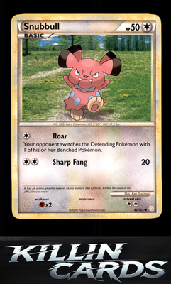 Snubbull 82/123 Pokemon Common HeartGold SoulSilver Card LP