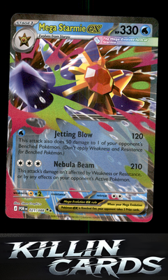 Mega Starmie ex - 021/088 021/088 Pokemon Double Rare ME03: Perfect Order Card N