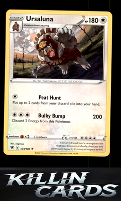 Ursaluna 124/189 Pokemon Rare SWSH10: Astral Radiance Card NM