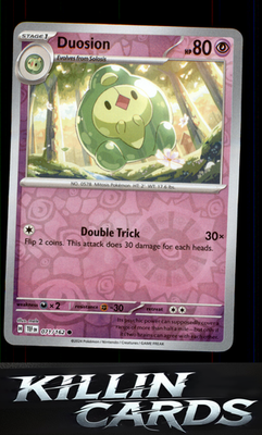 Reverse Holofoil Duosion 071/162 Pokemon Common SV05: Temporal Forces Card NM