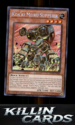 1st Edition Koa'ki Meiru Supplier BLCR-EN080 YuGiOh Secret Rare Battles of Legen
