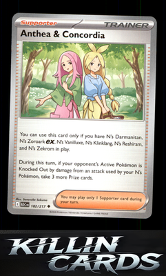 Anthea & Concordia - 182/217 182/217 Pokemon Uncommon ME: Ascended Heroes Card N