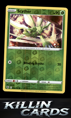 Reverse Holofoil Scyther (004) 004/189 Pokemon Common SWSH10: Astral Radiance Ca