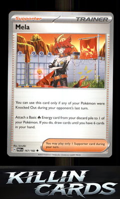 Mela 167/182 Pokemon Uncommon SV04: Paradox Rift Card NM