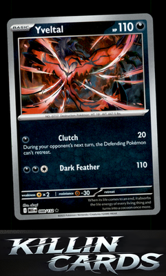 Reverse Holofoil Yveltal 088/132 Pokemon Rare ME01: Mega Evolution Card NM