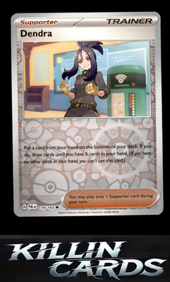 Reverse Holofoil Dendra - 179/193 179/193 Pokemon Uncommon SV02: Paldea Evolved
