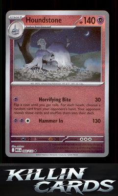Reverse Holofoil Houndstone - 066/132 066/132 Pokemon Uncommon ME01: Mega Evolut