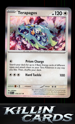 Terapagos 178/217 Pokemon Rare ME: Ascended Heroes Card NM