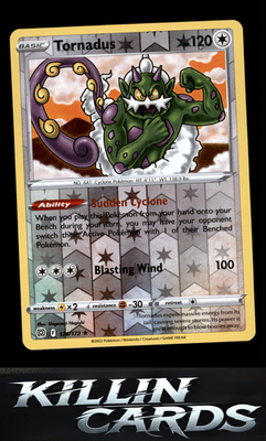 Reverse Holofoil Tornadus 126/172 Pokemon Rare SWSH09: Brilliant Stars Card NM
